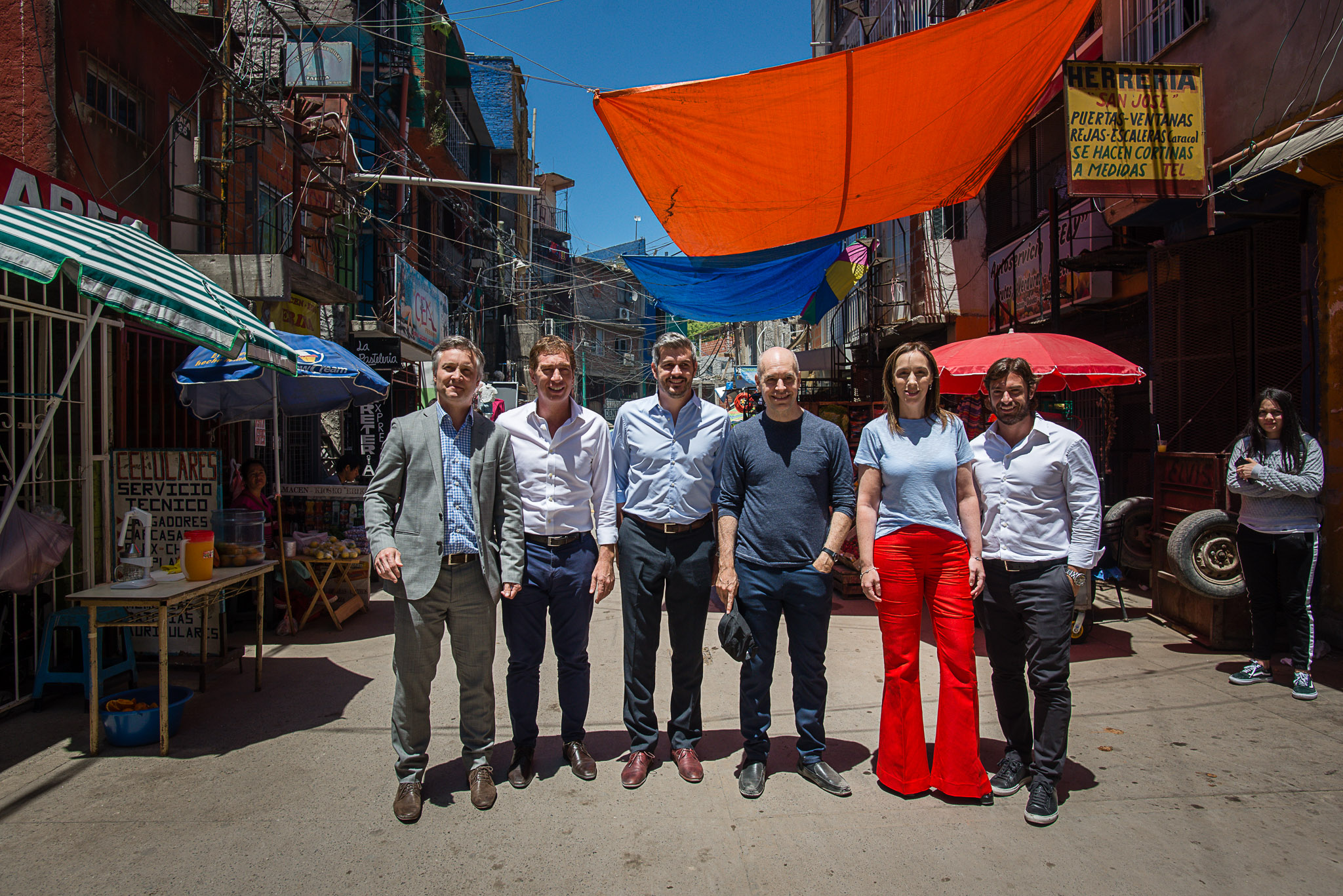 Peña, Vidal y Rodríguez Larreta recorrieron el Barrio 31