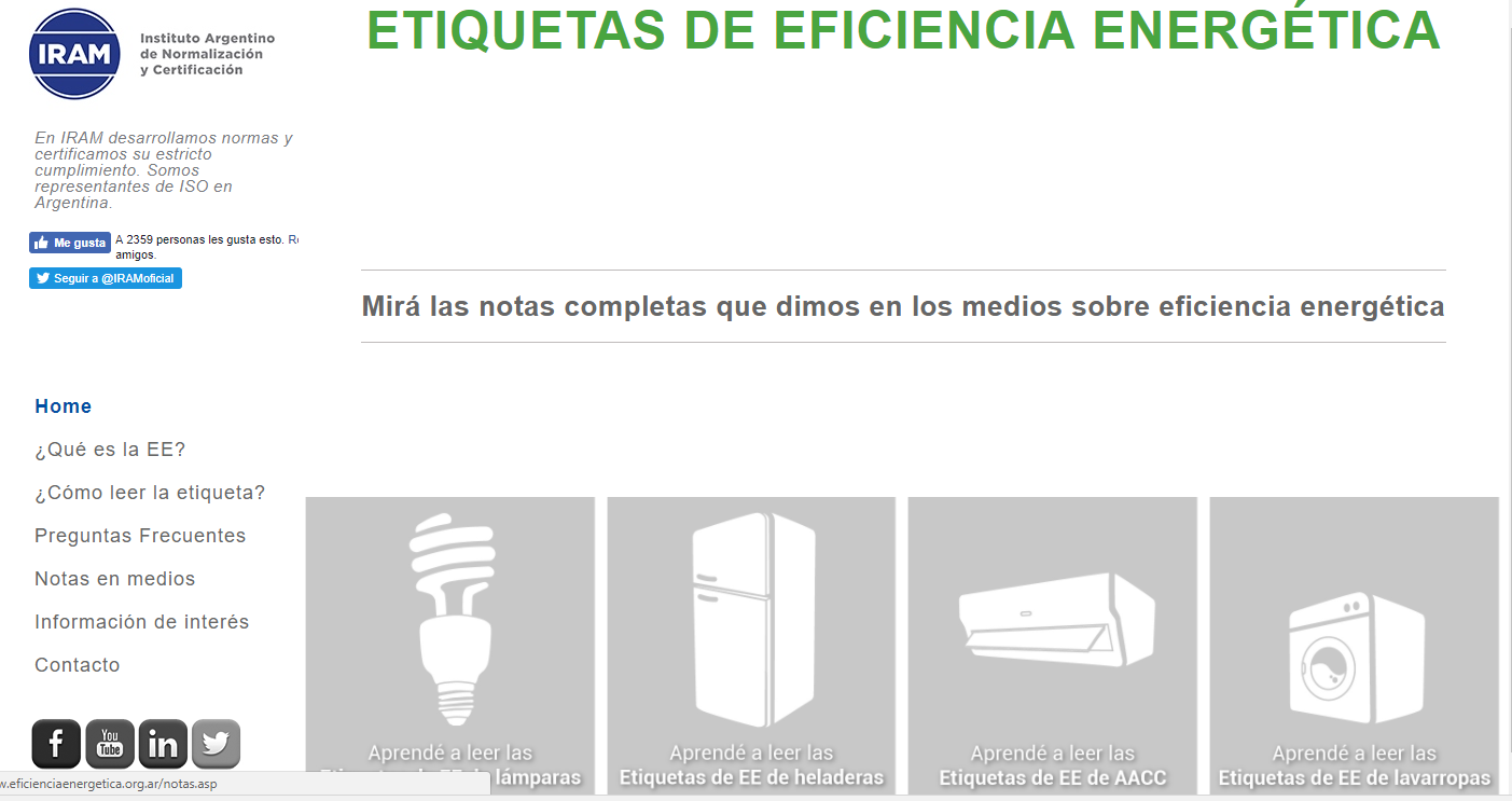 Eficiencia Energética: IRAM lanzó un nuevo portal sobre Eficiencia Energética