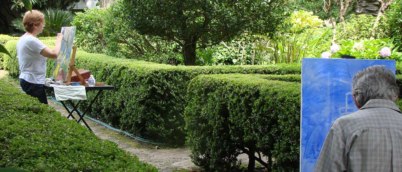 Taller de dibujo en el Museo Larreta