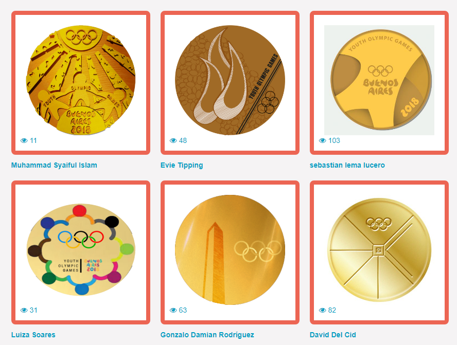 Propuestas de todo el mundo para las medallas de Buenos Aires 2018