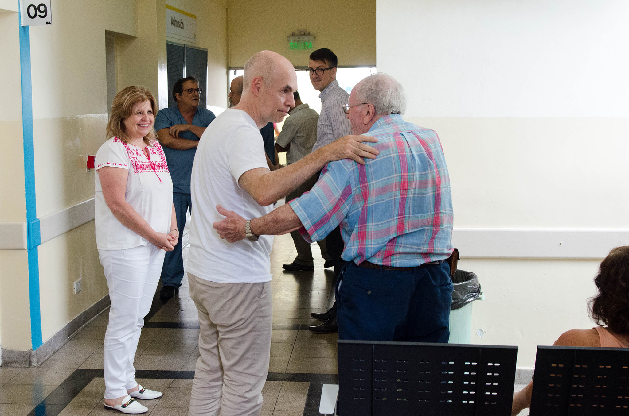 Horacio Rodríguez Larreta visitó el Hospital Pirovano