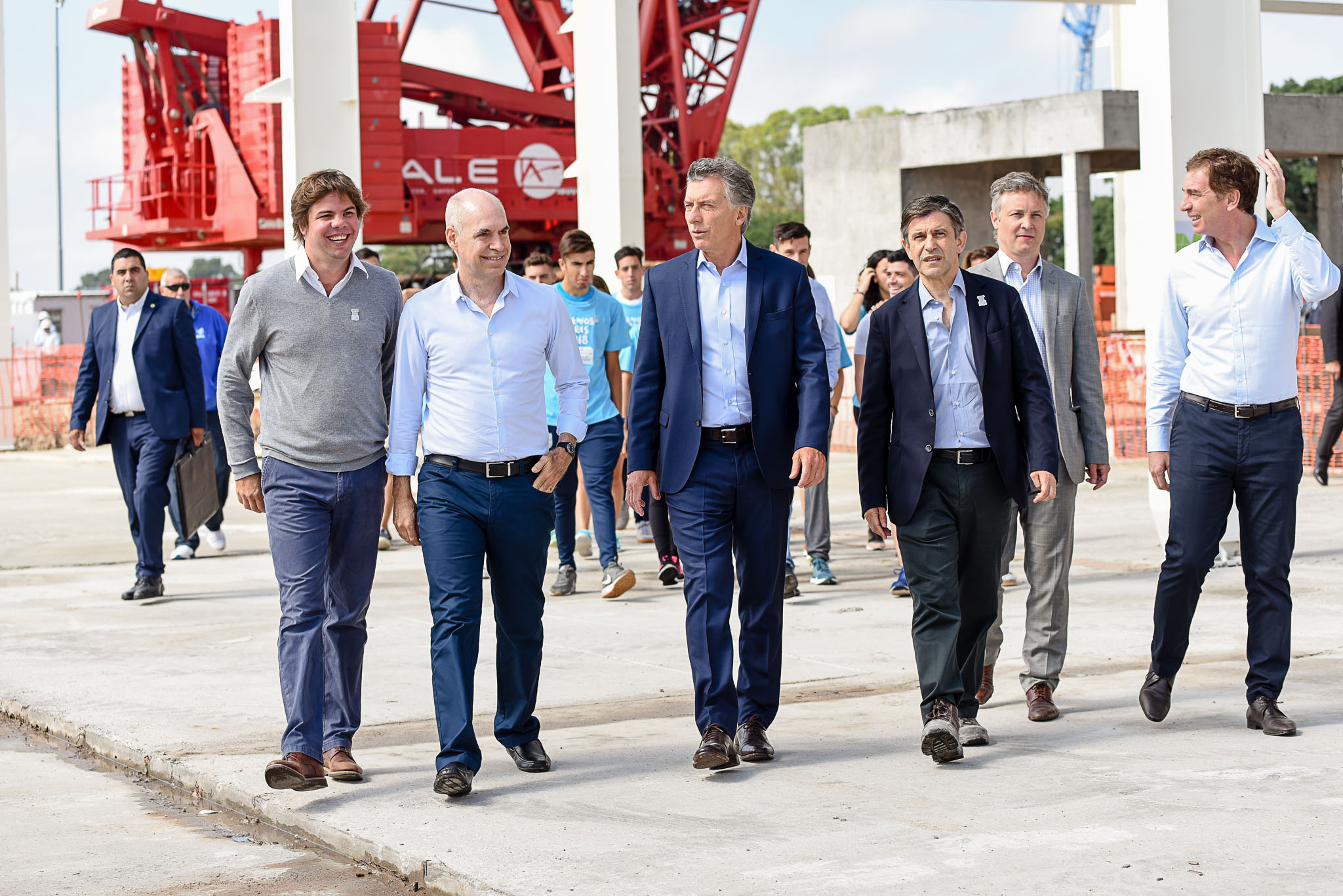 Macri y Rodríguez Larreta recorrieron las obras del Parque Olímpico