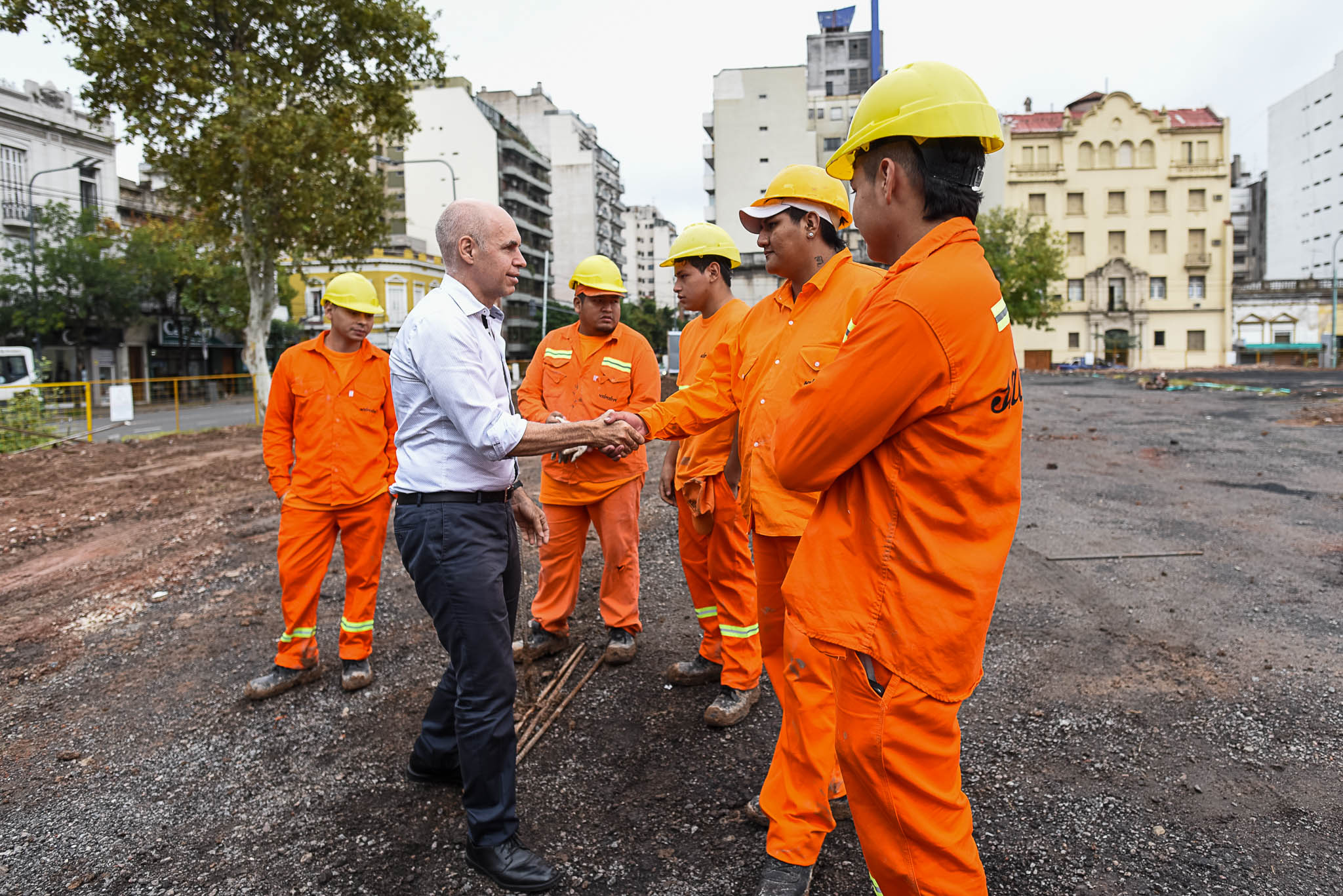 Rodríguez Larreta recorrió las obras de la Manzana 66: “Va de la mano con nuestra política de sumar más espacios verdes”