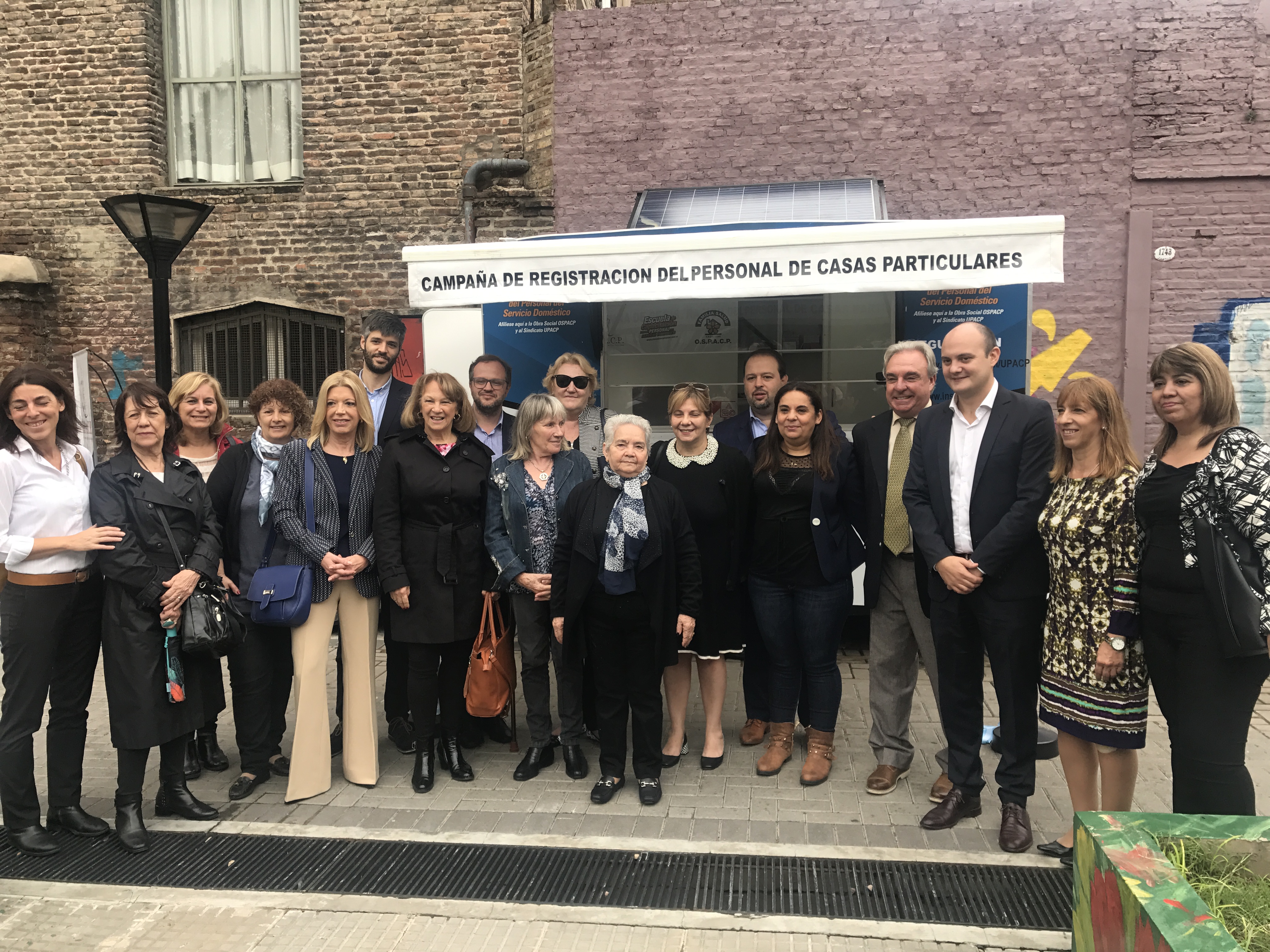 Inauguración de la oficina móvil del Personal de Casas Particulares