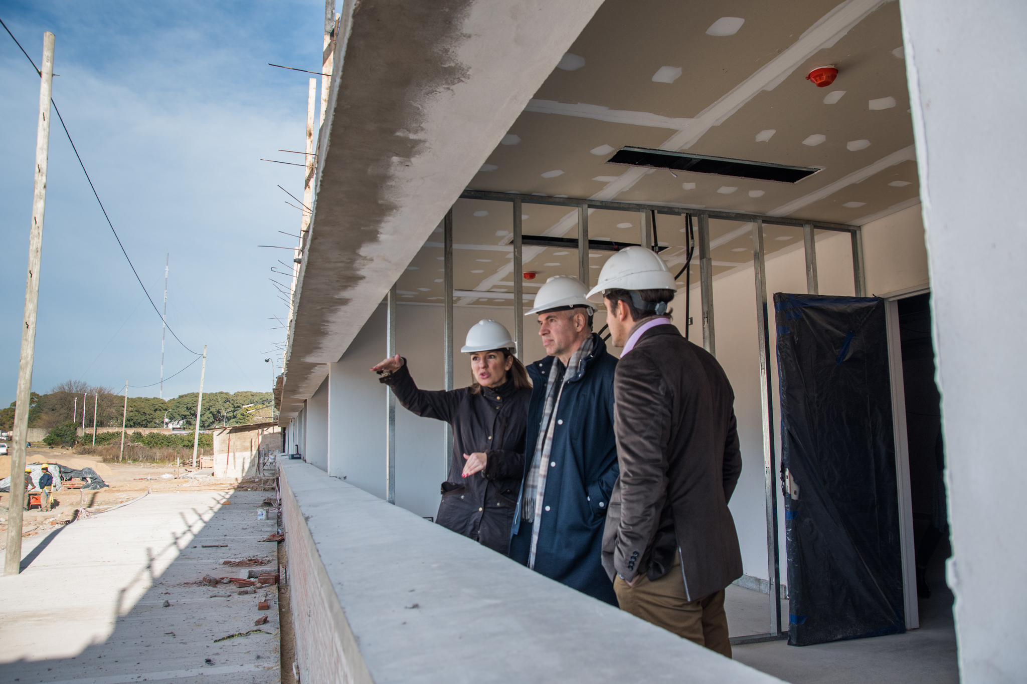 Horacio Rodríguez Larreta recorrió la obra de la escuela Jorge Newbery