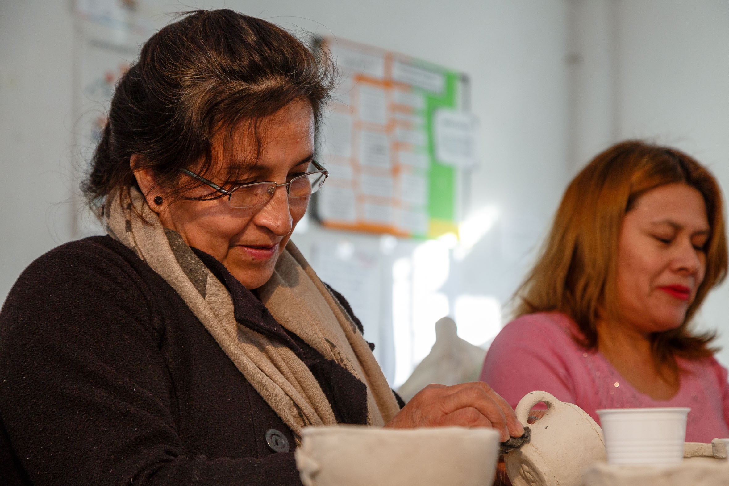 Compartimos el taller de cerámica y alfarería en Rodrigo Bueno