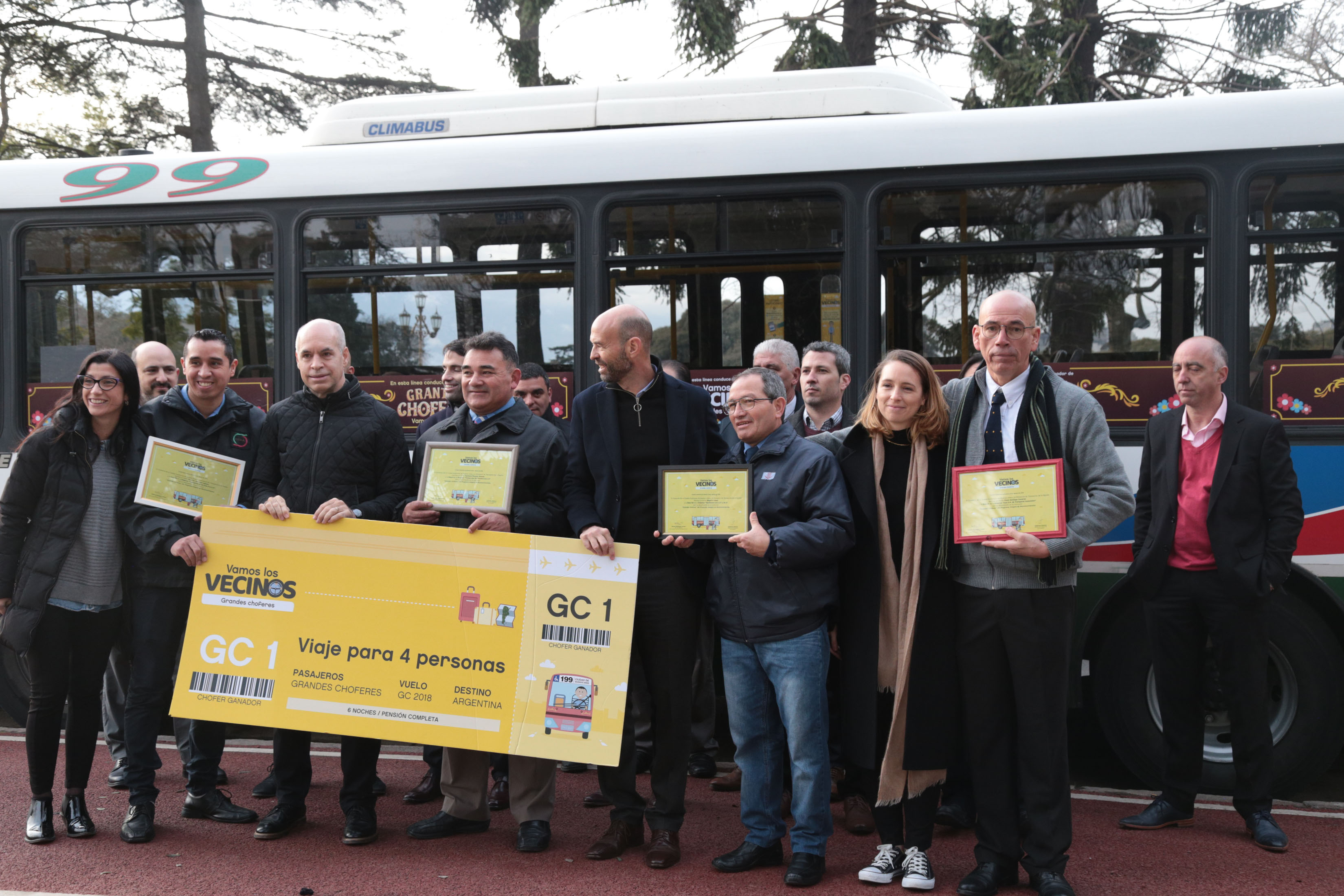 Rodríguez Larreta entregó los premios a los Grandes Choferes elegidos por los vecinos 