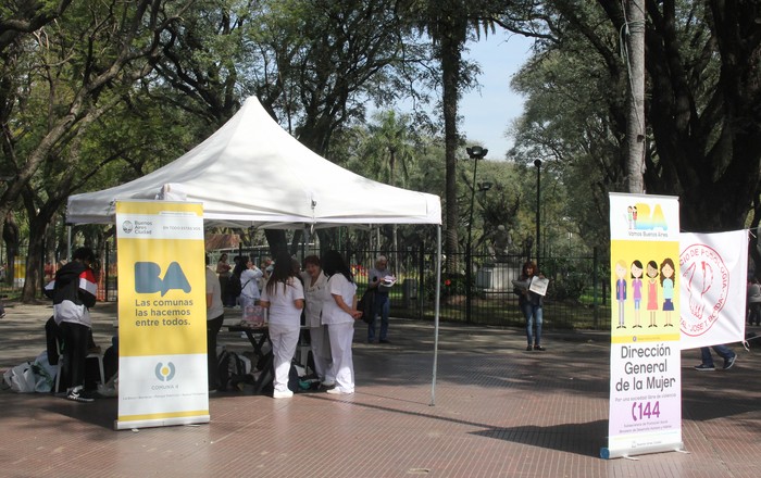 Jornada saludable en Plaza Dorrego