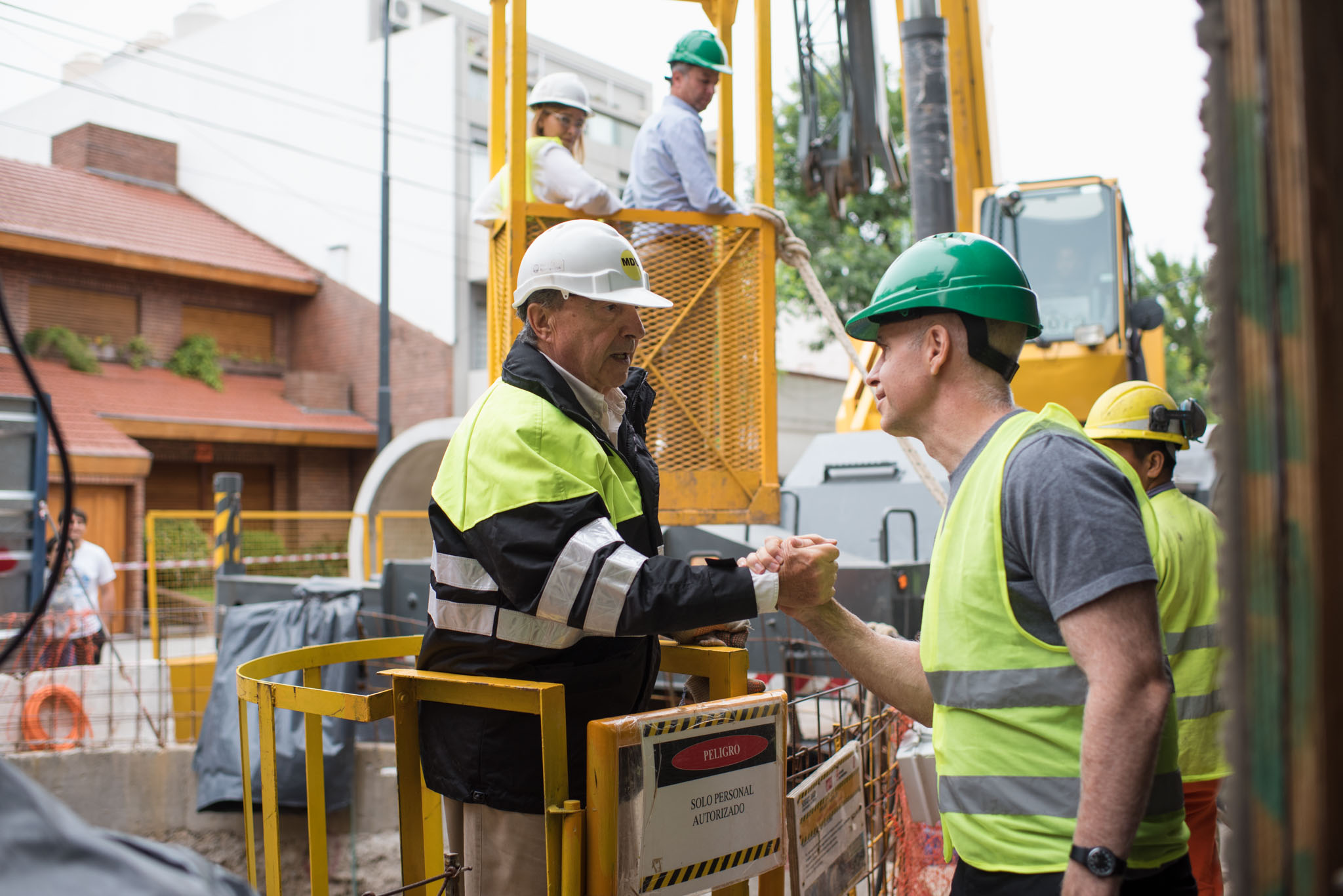 Rodríguez Larreta recorrió las obras del segundo emisario del Arroyo Vega