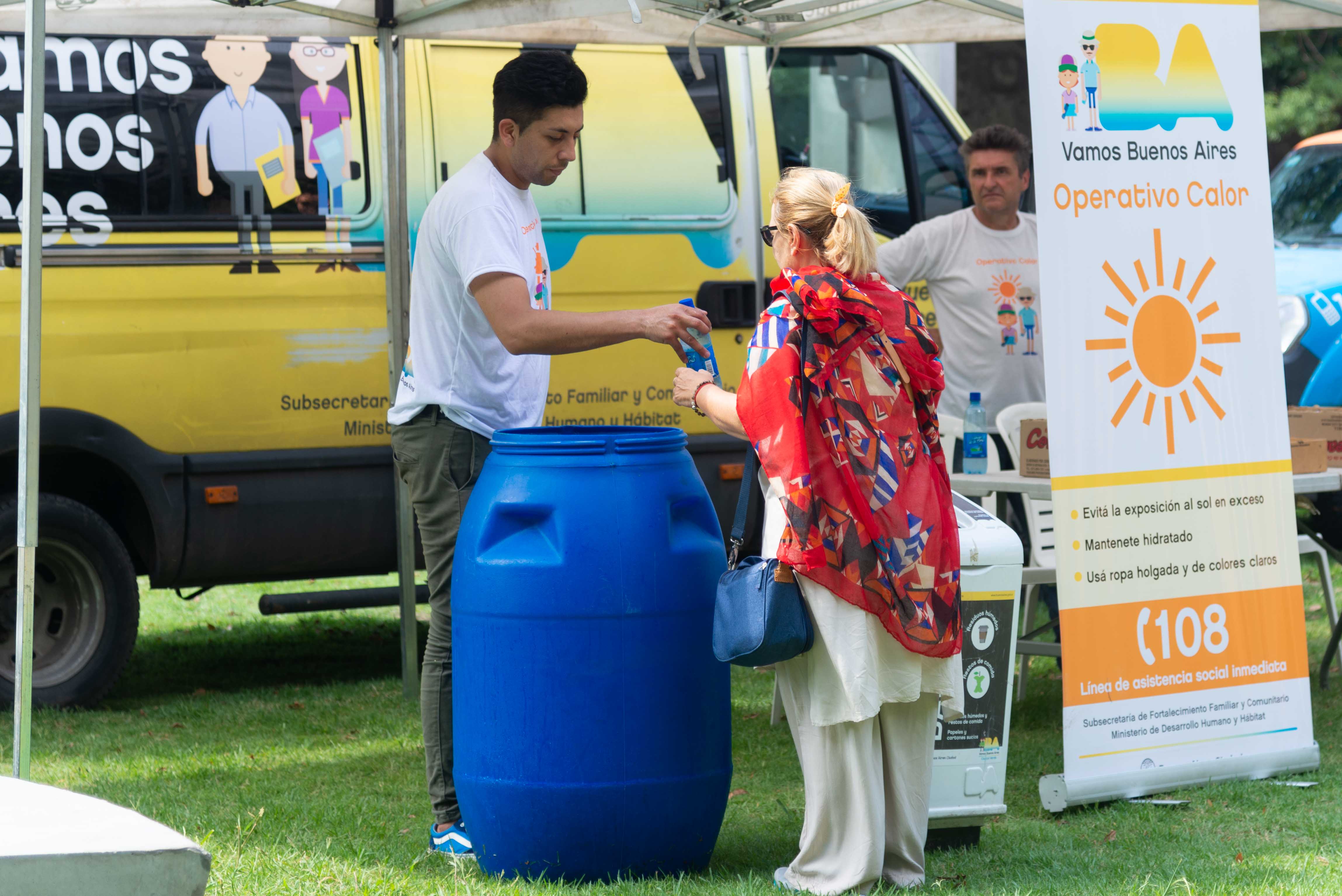 Están disponibles las postas de hidratación para cuidarse de las altas temperaturas