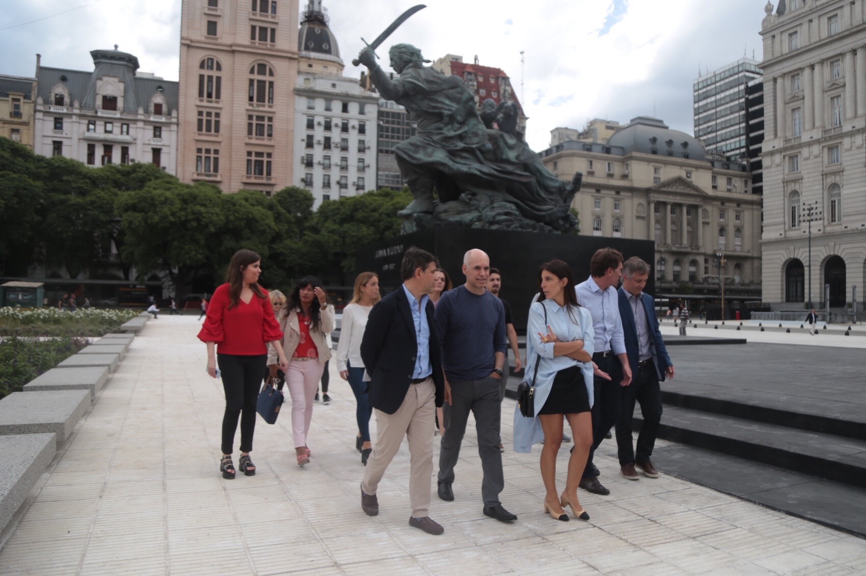 Rodríguez Larreta y De Andreis inauguraron el segundo tramo del Parque del Bajo