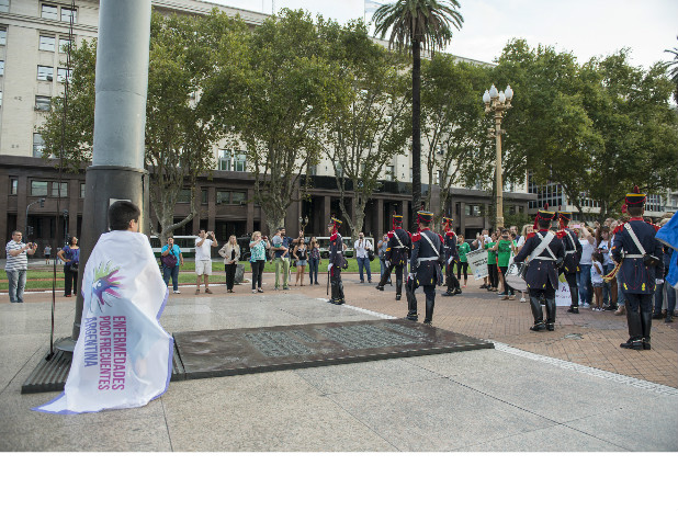 Día mundial de las enfermedades poco frecuentes: acto conmemorativo en Plaza de Mayo