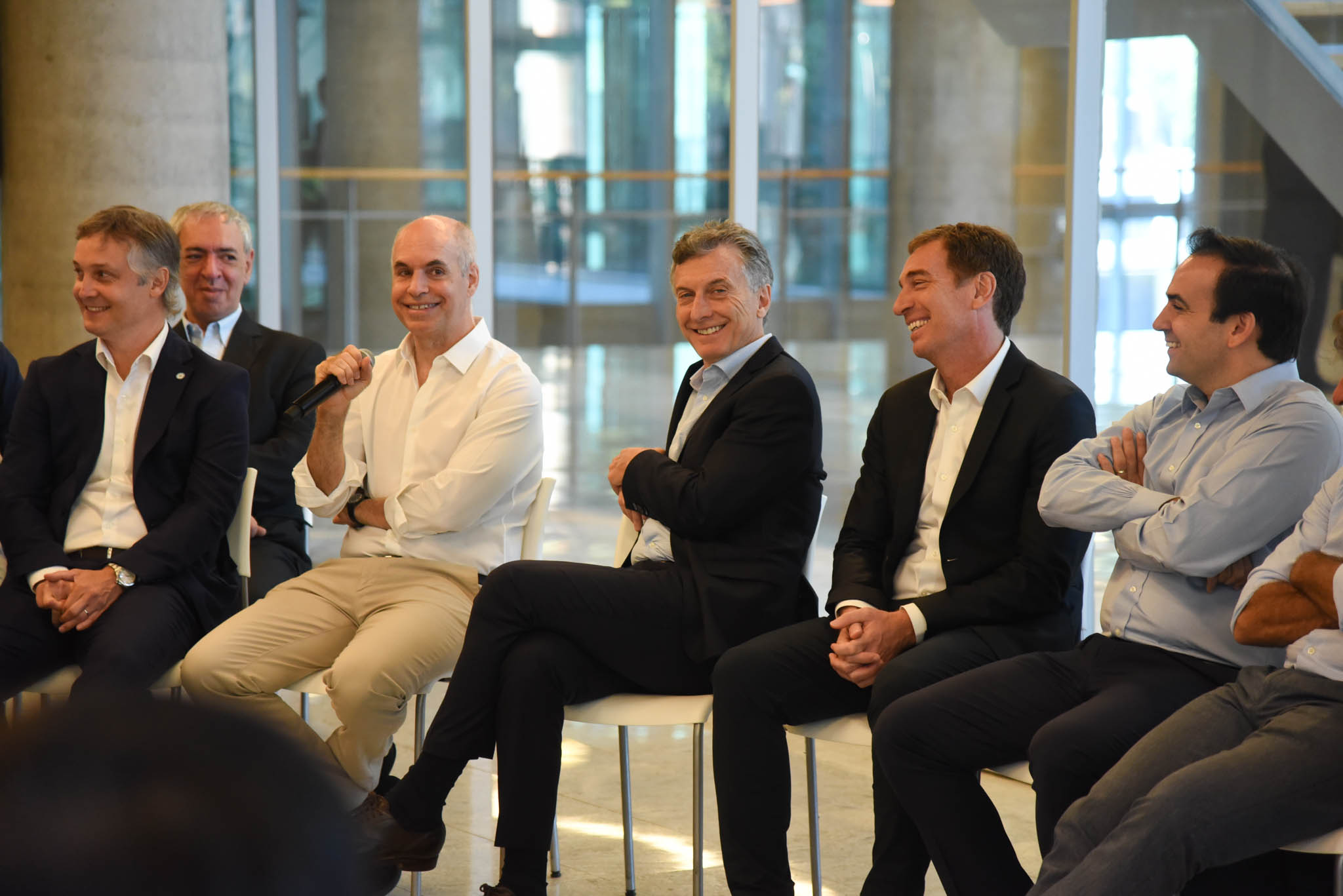 El presidente Mauricio Macri participó junto a Horacio Rodríguez Larreta de la reunión del Gabinete porteño