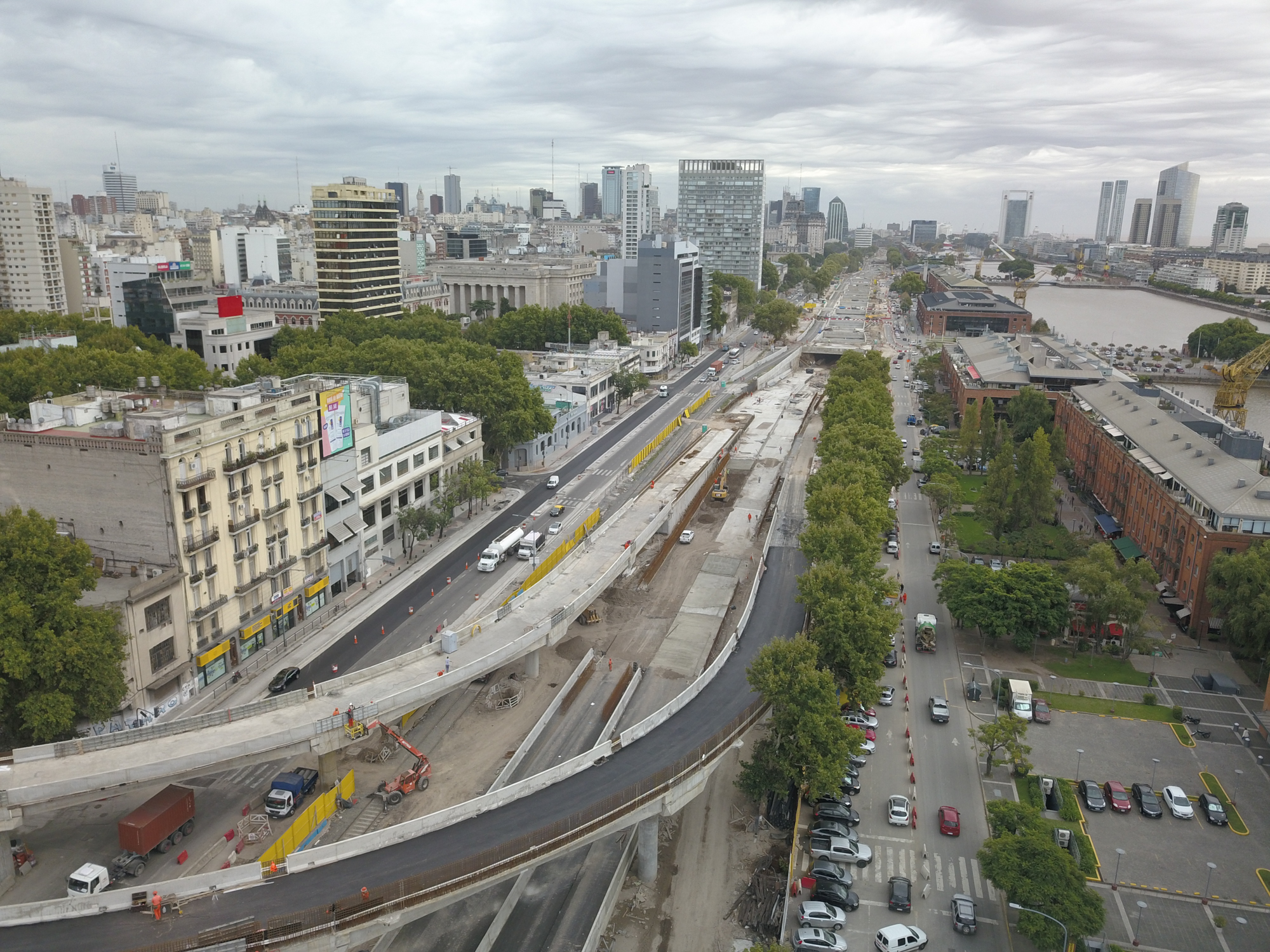 Así es el viaducto en altura que conectará el Paseo del Bajo con la Autopista 25 de Mayo