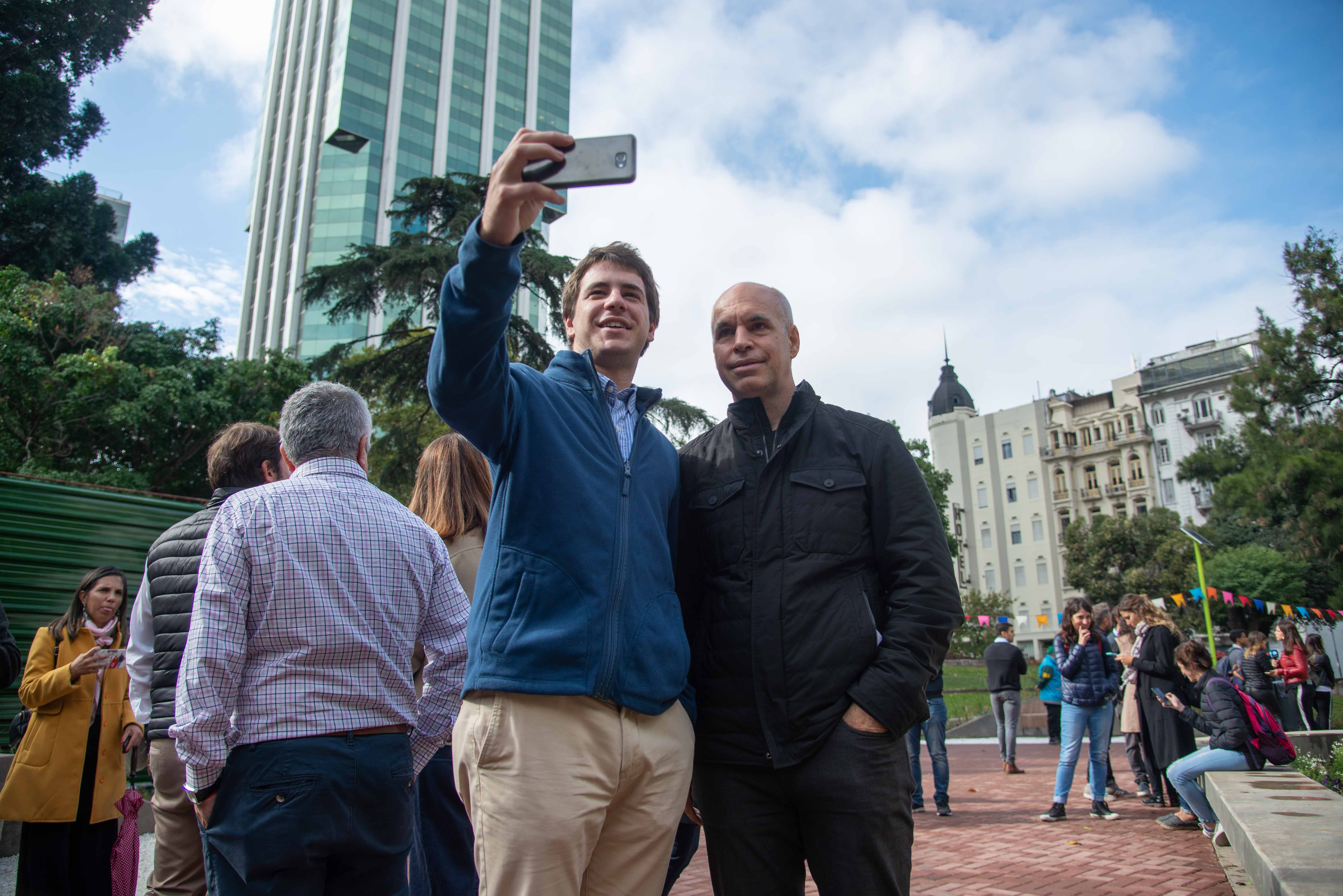 Rodríguez Larreta reinauguró la Plaza Roma: “Recuperamos un espacio verde más para que disfrute todo el barrio”
