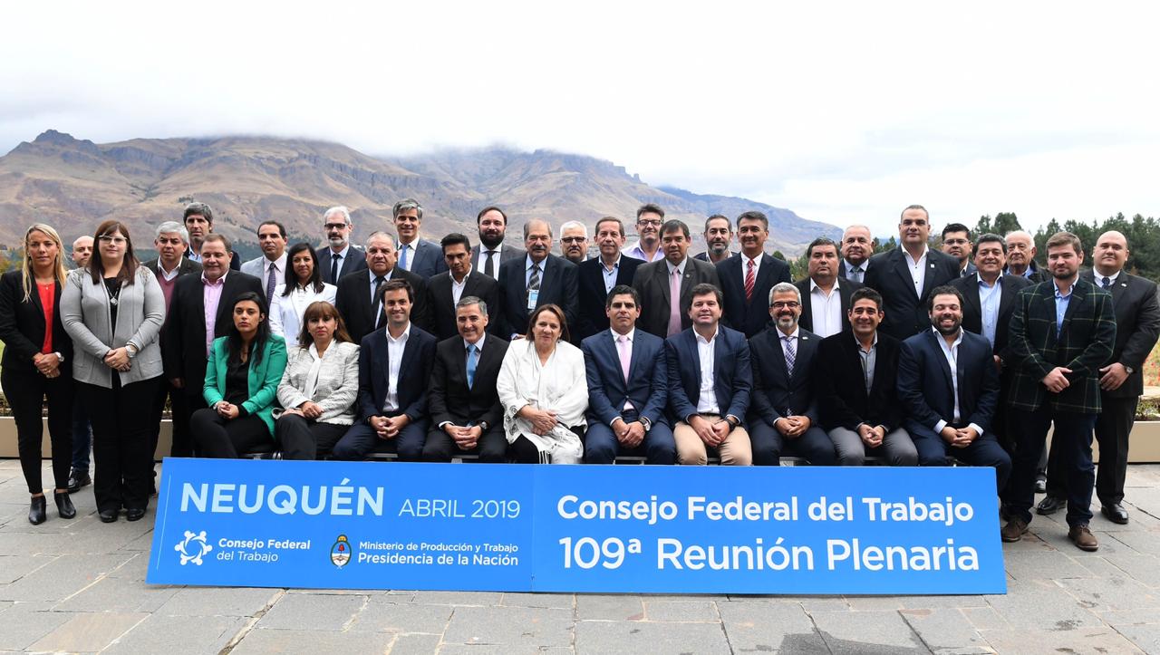 109º reunión plenaria del Consejo Federal del Trabajo en Neuquén