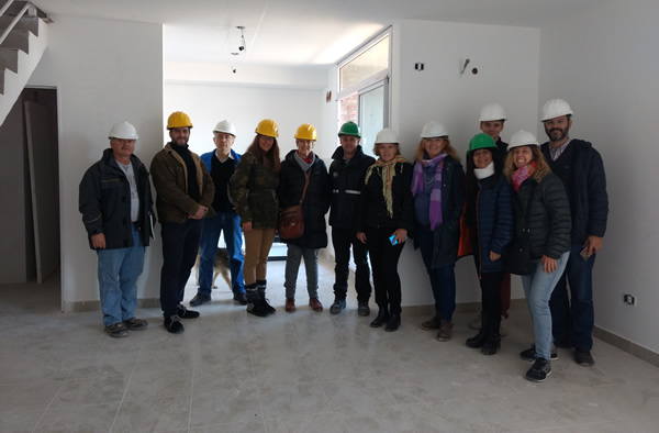 Organizaciones del CoPE visitaron la obra del Barrio Playón Chacarita