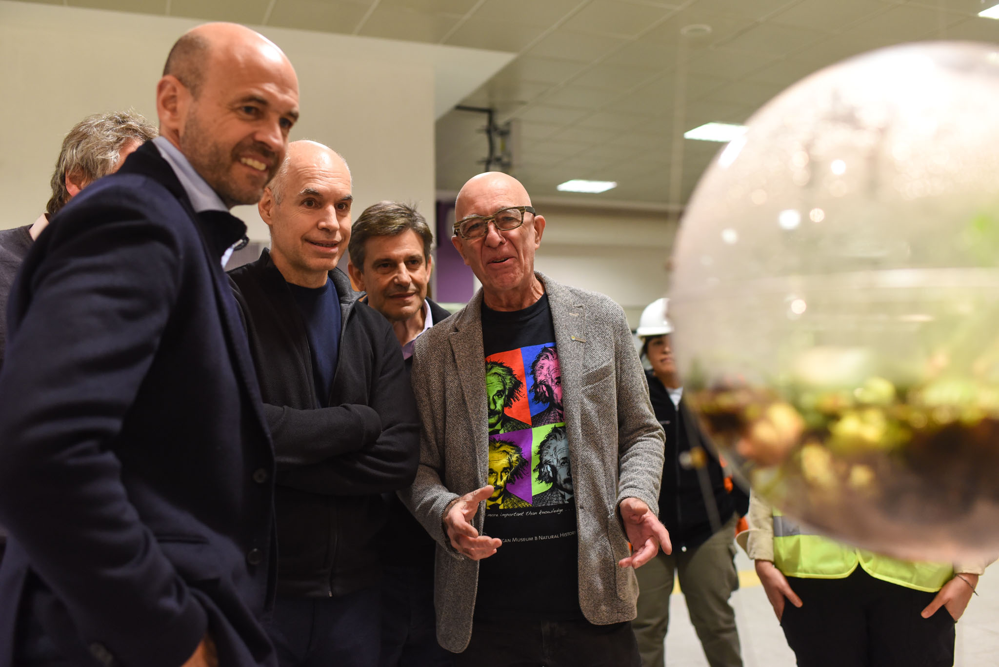 Rodríguez Larreta y Dietrich recorrieron la futura estación Correo Central de la Línea E del subte
