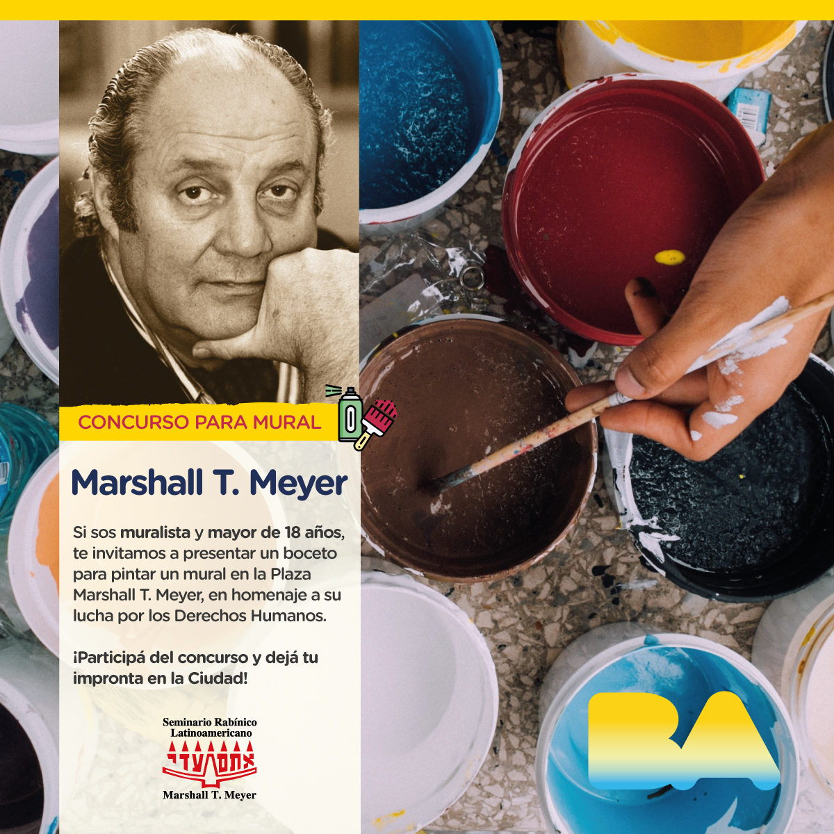 Convocatoria para participar del Concurso “Mural Plaza Marshall Meyer”