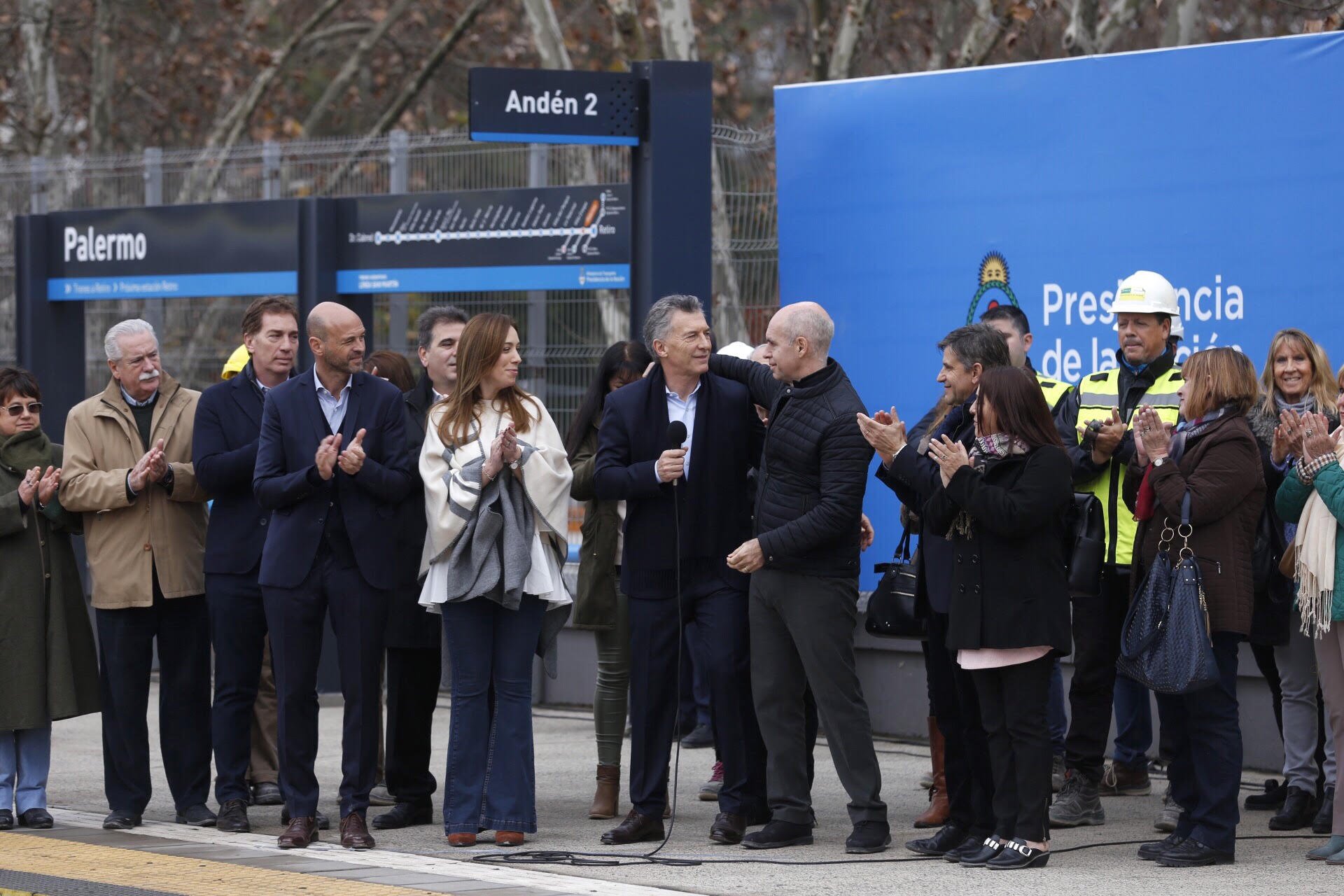 Mauricio Macri, Horacio Rodríguez Larreta y María Eugenia Vidal inauguraron el Viaducto San Martín