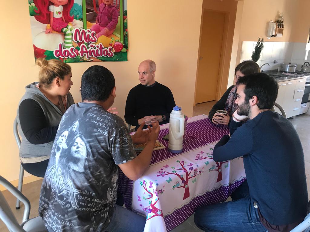 Visita a las familias de Valparaíso 