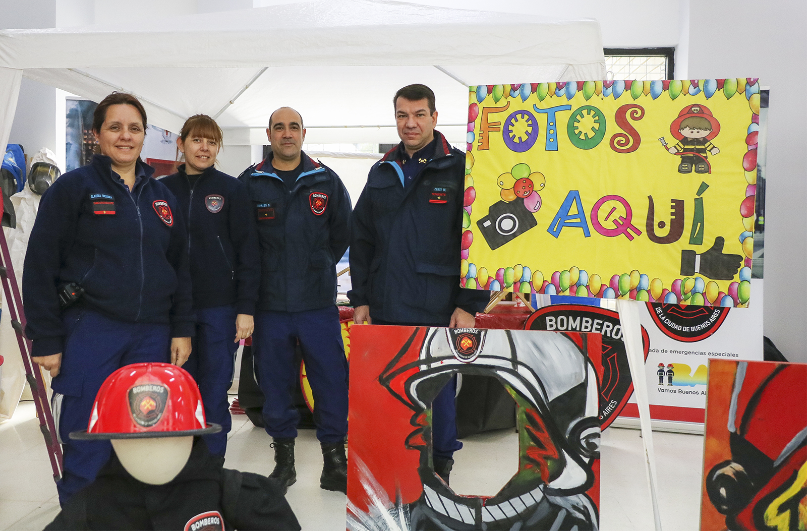 Bomberos de la Ciudad realizaron una jornada preventiva en el Hospital Grierson