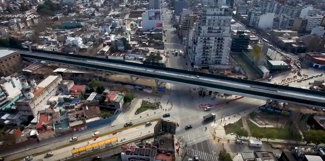 El Nodo Juan B. Justo, desde un drone