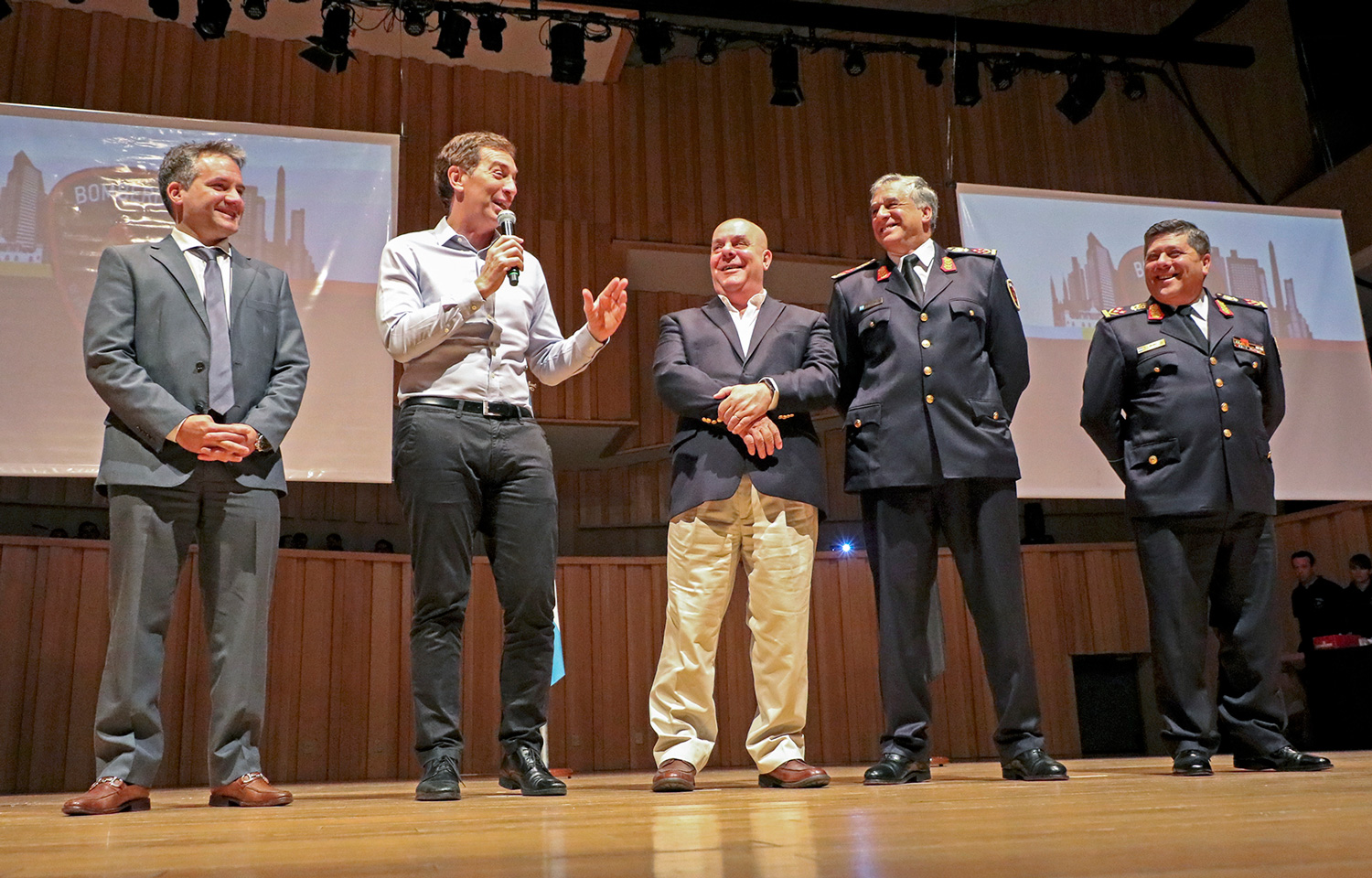 Santilli y D'Alessandro reconocieron a los Bomberos de la Ciudad por su labor