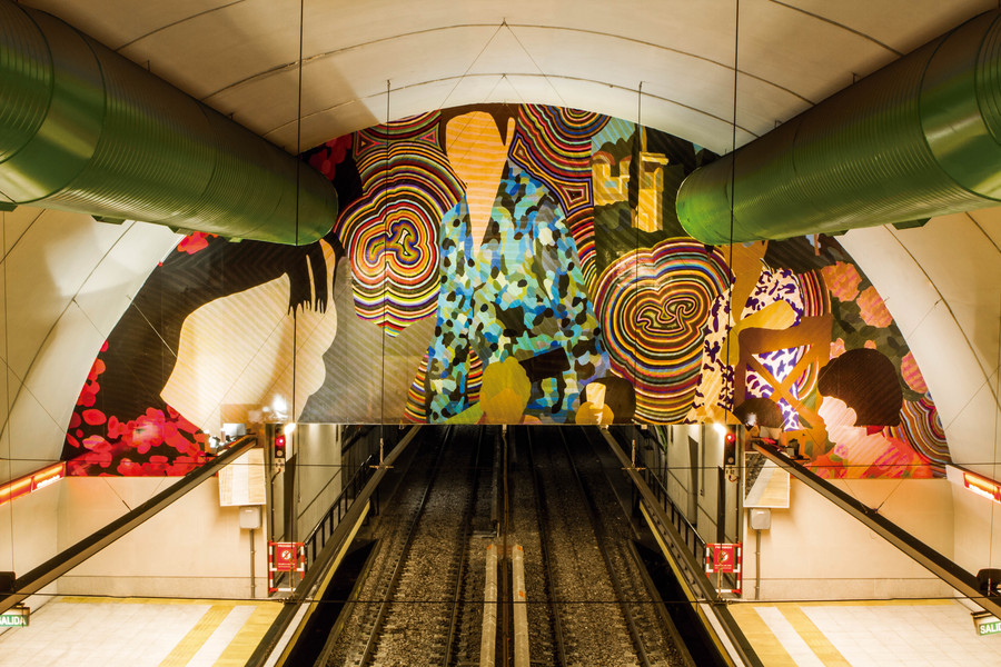 De la A a la H: el arte también va de un lado al otro en el subte porteño