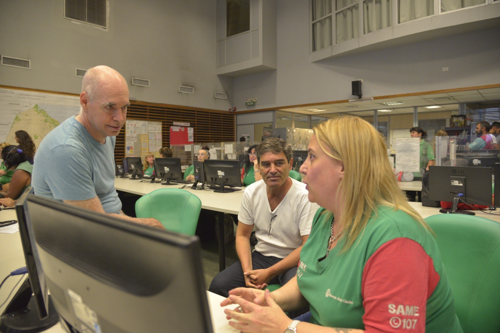Rodríguez Larreta visitó el SAME para supervisar el trabajo contra el coronavirus