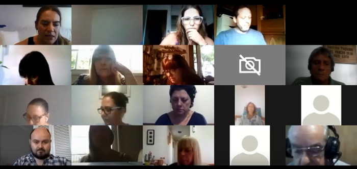 La Dimensión Social realizó su primera reunión virtual