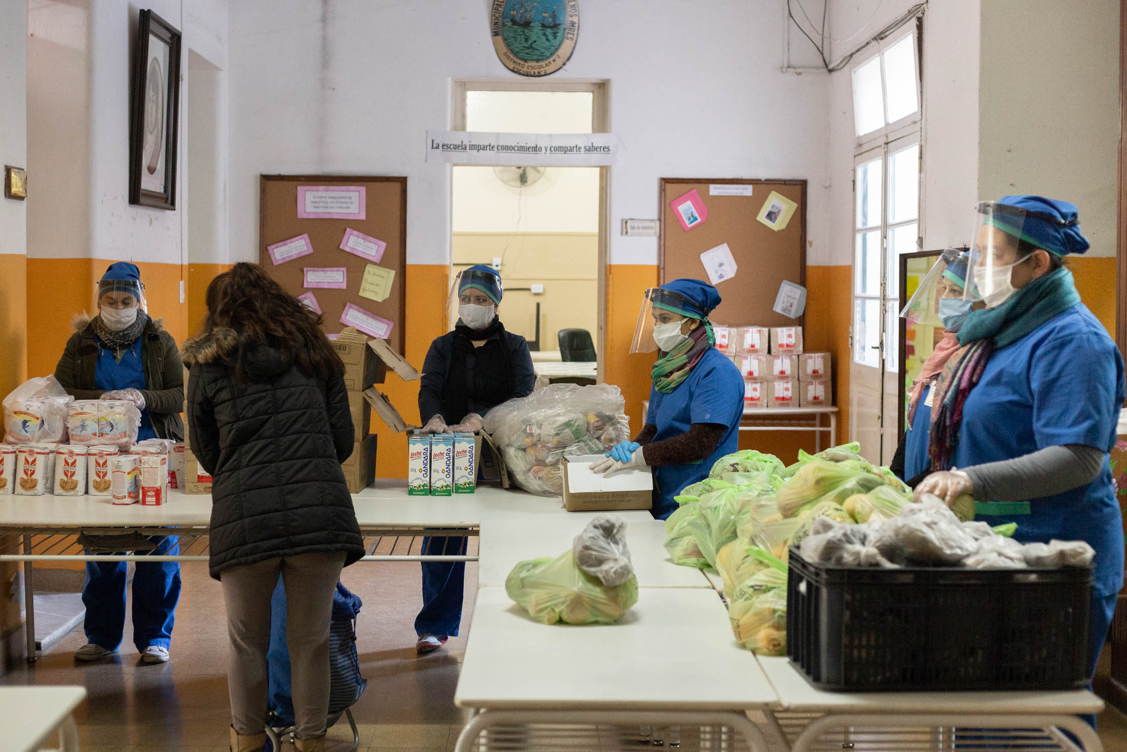 Novena entrega de la canasta escolar nutritiva