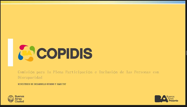 El G.T. de Discapacidad recibió a funcionarias de COPIDIS