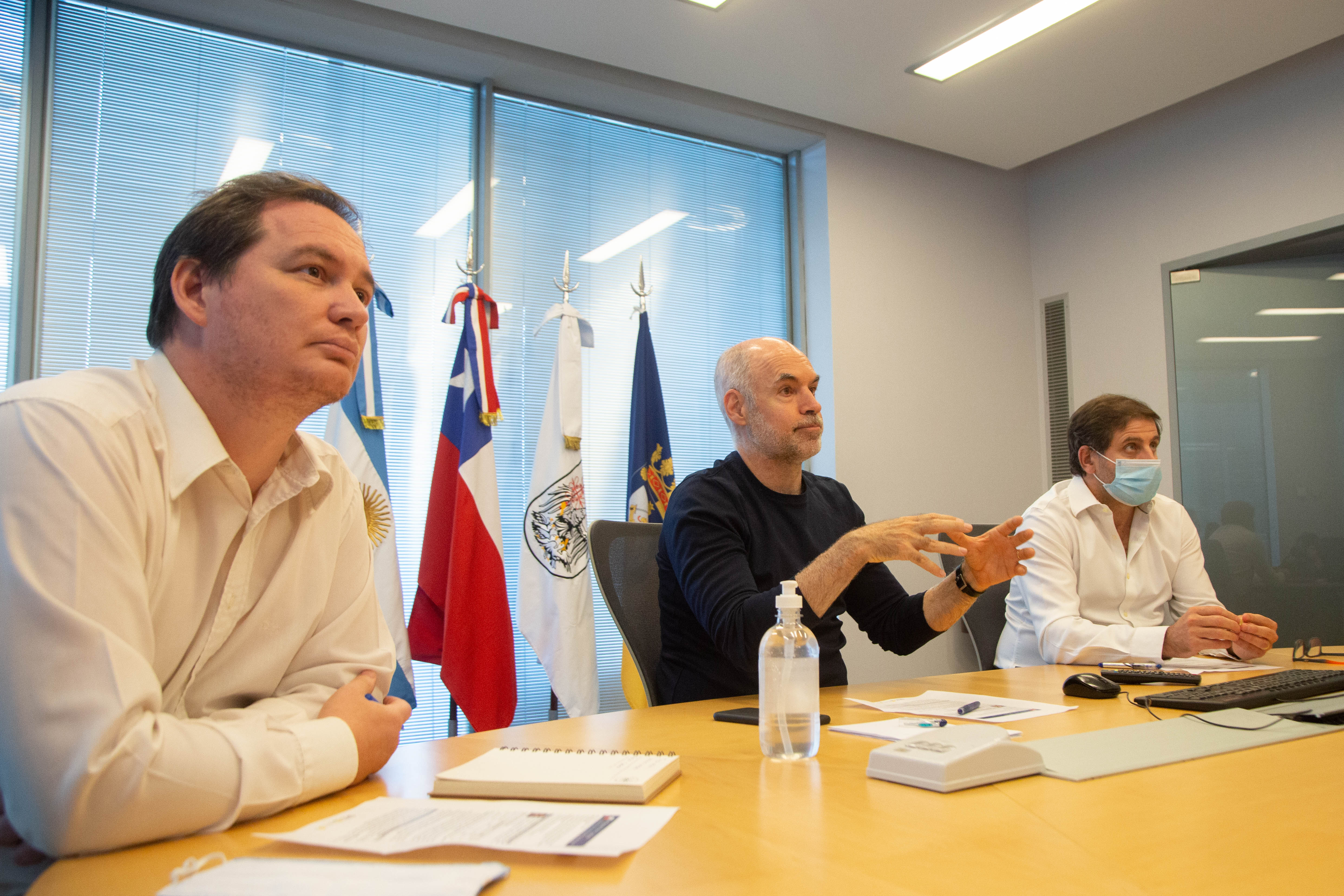 Horacio Rodriguez Larreta se reunió con el alcalde de Santiago de Chile