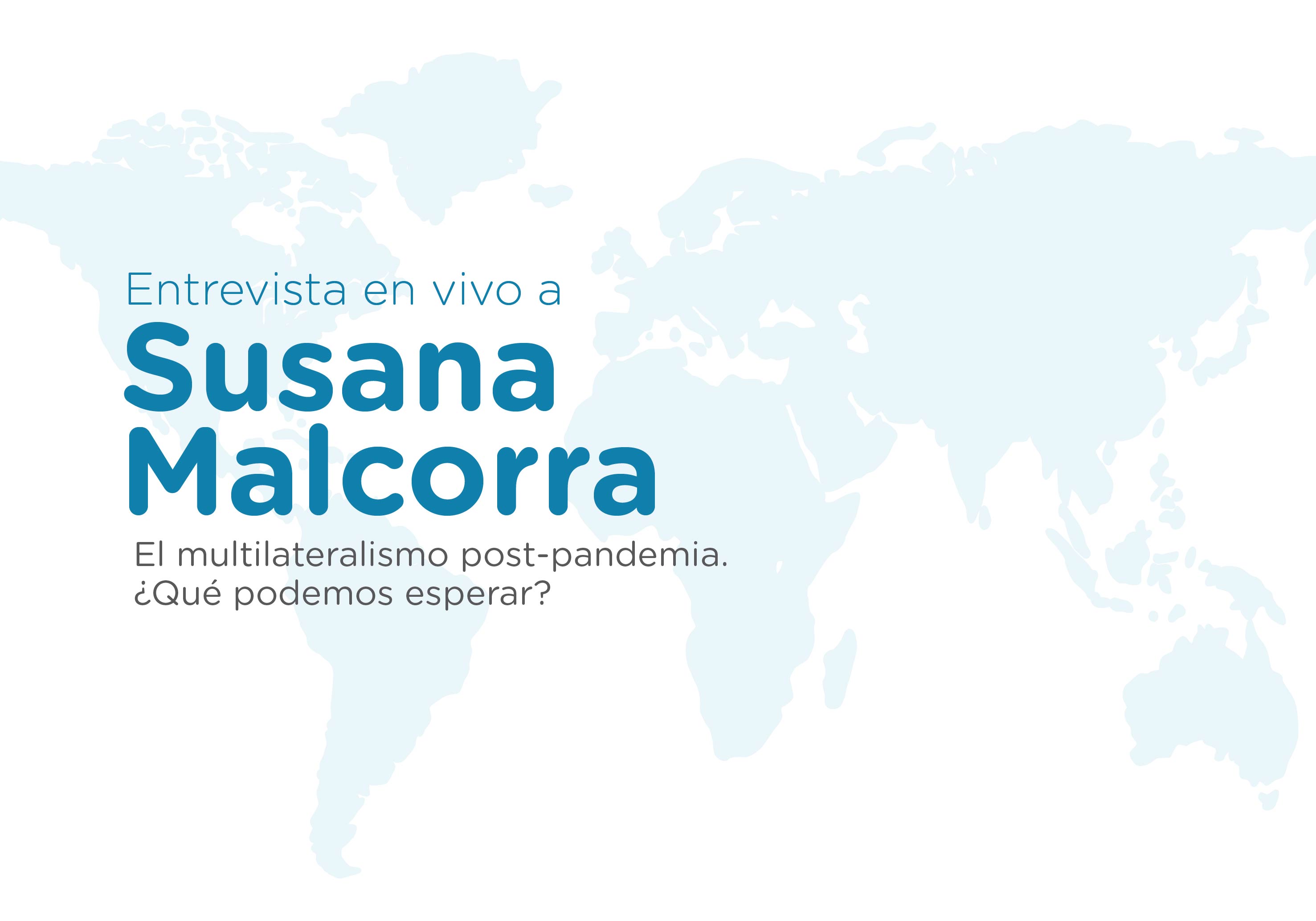 ¡Ya podés inscribirte!  Entrevista en vivo a Susana Malcorra 
