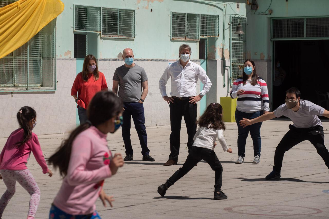 Rodríguez Larreta participó del reinicio del programa Escuela Abierta