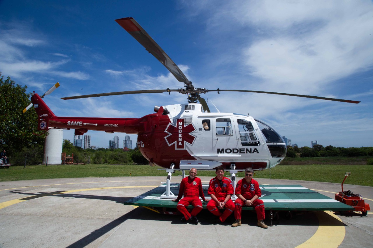 La historia de “Bugy”, el piloto del helicóptero sanitario del SAME aéreo