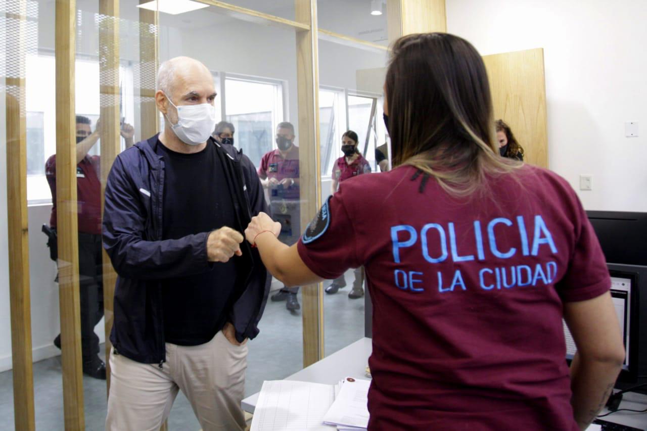 Rodríguez Larreta y Santilli visitaron la Comisaría Comunal 1