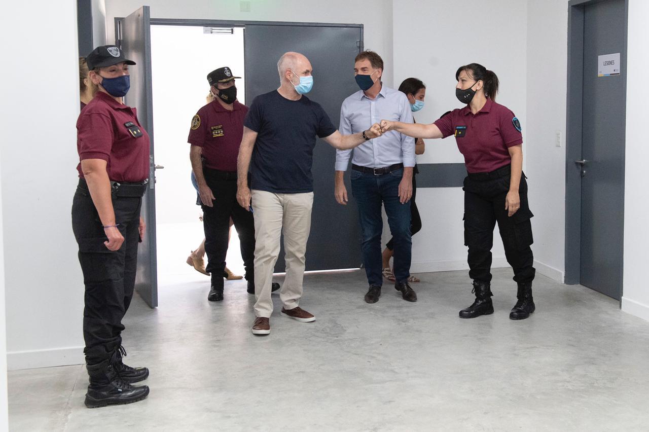 Horacio Rodríguez Larreta recorrió las instalaciones de la nueva Comisaría Comunal 4