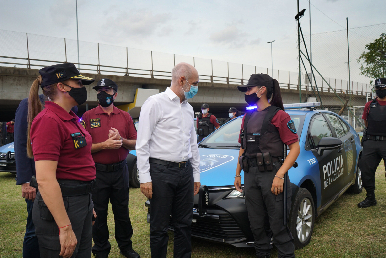 Rodríguez Larreta y Santilli presentaron los 150 móviles nuevos de la Policía de la Ciudad