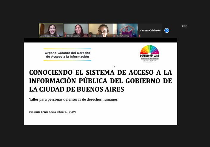 OGDAI brindó una capacitación para abogadas y abogados de la Federación LGBT