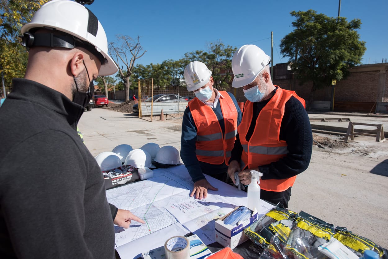 Rodríguez Larreta supervisó el avance de la segunda etapa de la obra del Arroyo Cildáñez