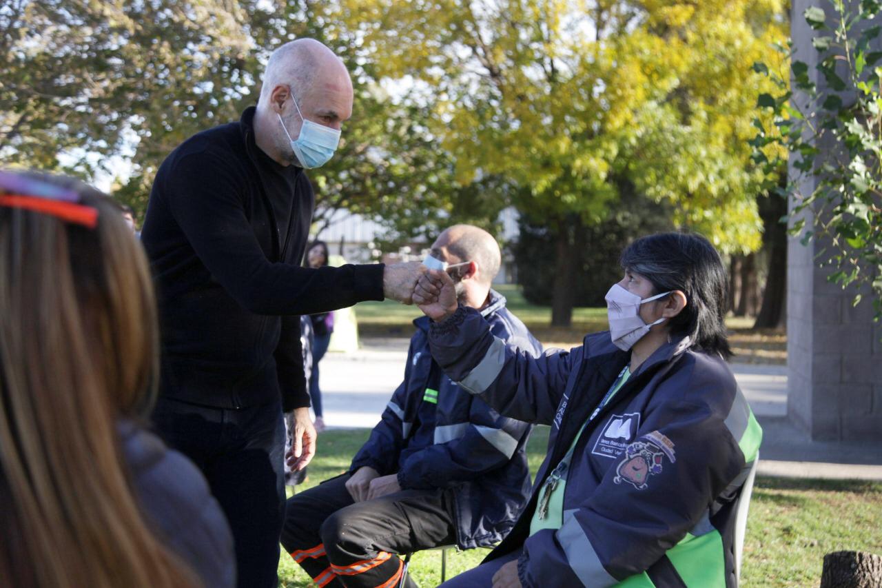 Rodríguez Larreta visitó la Planta de Reciclado de la Ciudad en Villa Soldati