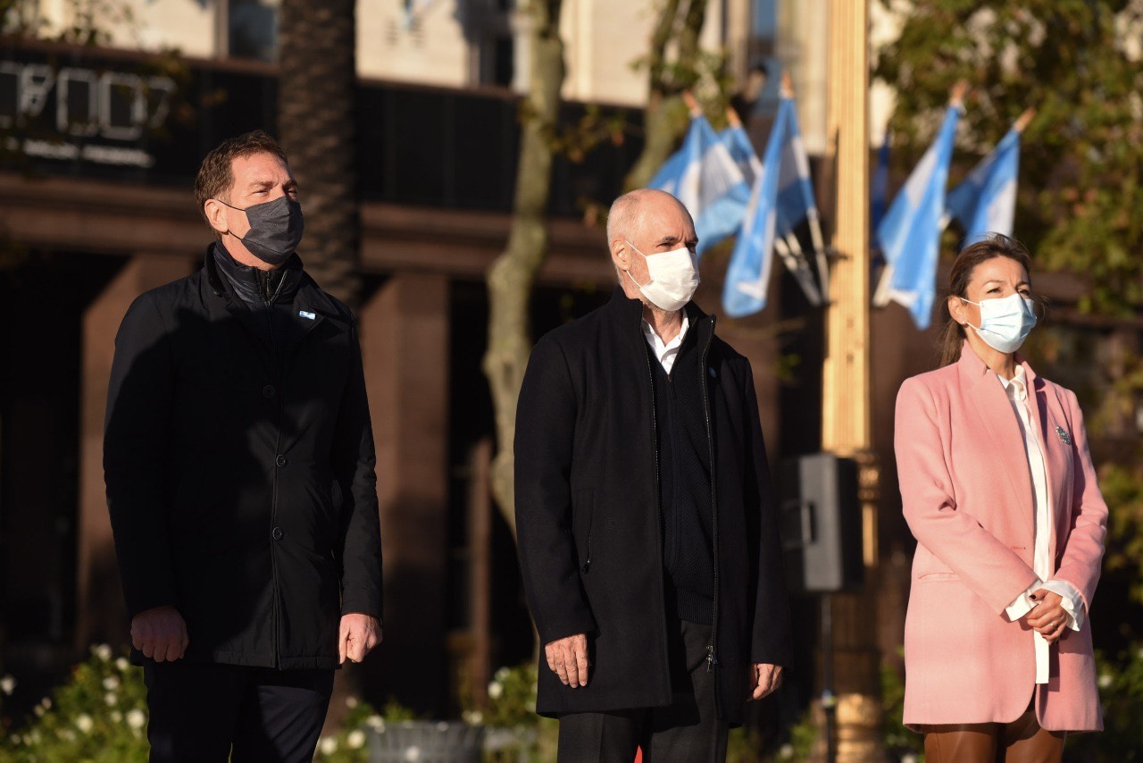 Rodríguez Larreta encabezó el acto de un nuevo aniversario de la Revolución de Mayo