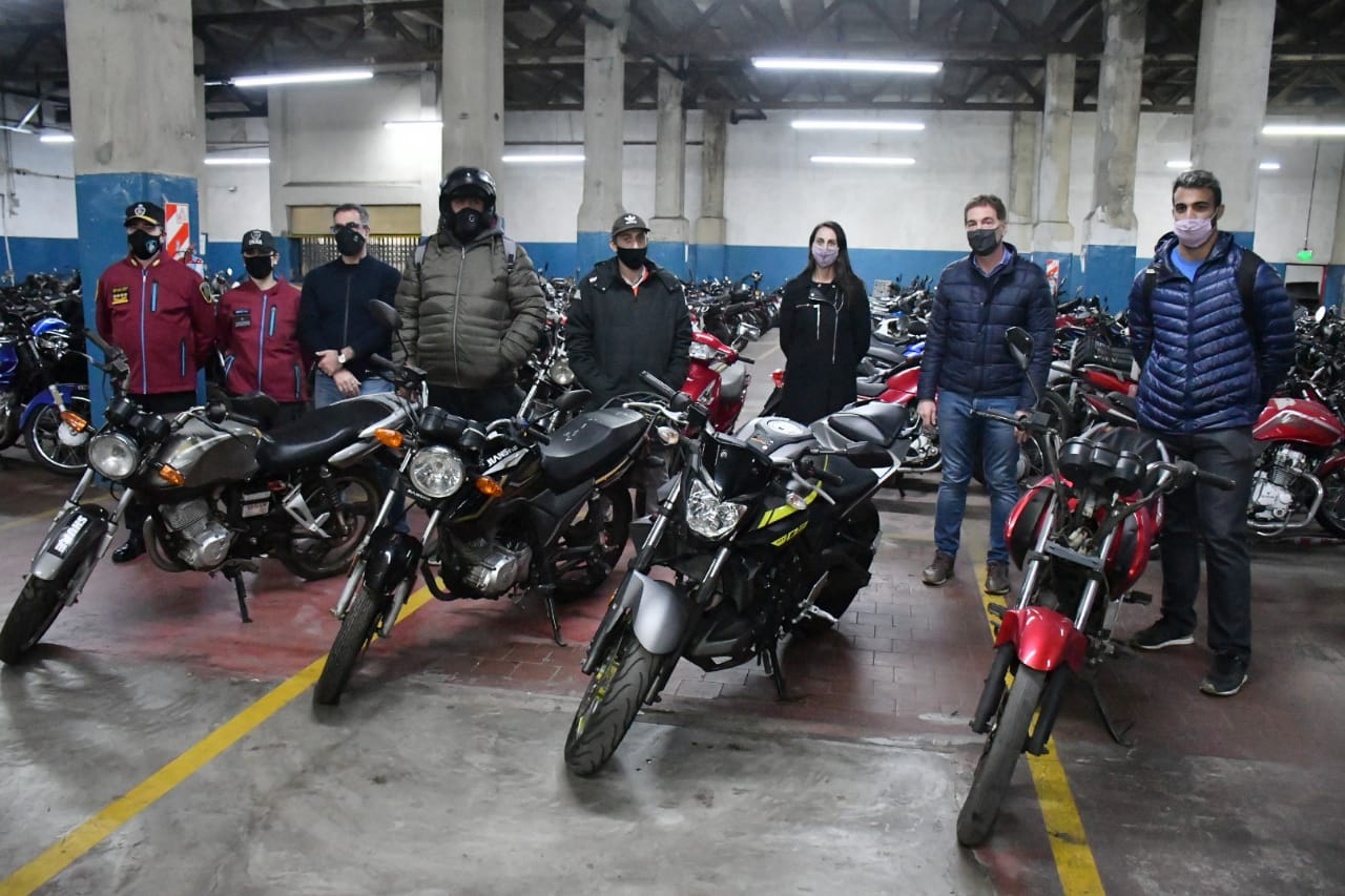 Nueva entrega de motos recuperadas por la Policía de la Ciudad 