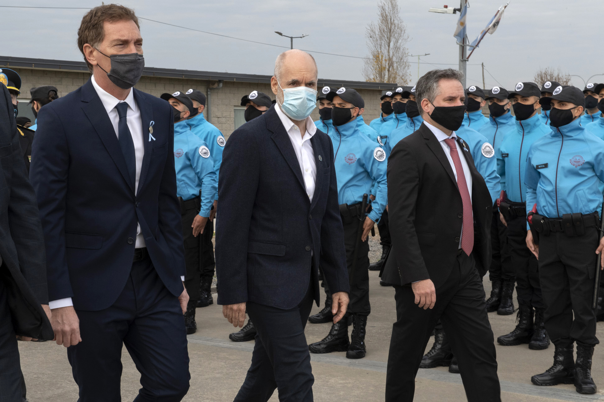 Rodríguez Larreta y Santilli encabezaron el acto de Jura a la Bandera de Cadetes de Policía de la Ciudad y Aspirantes a Bomberos