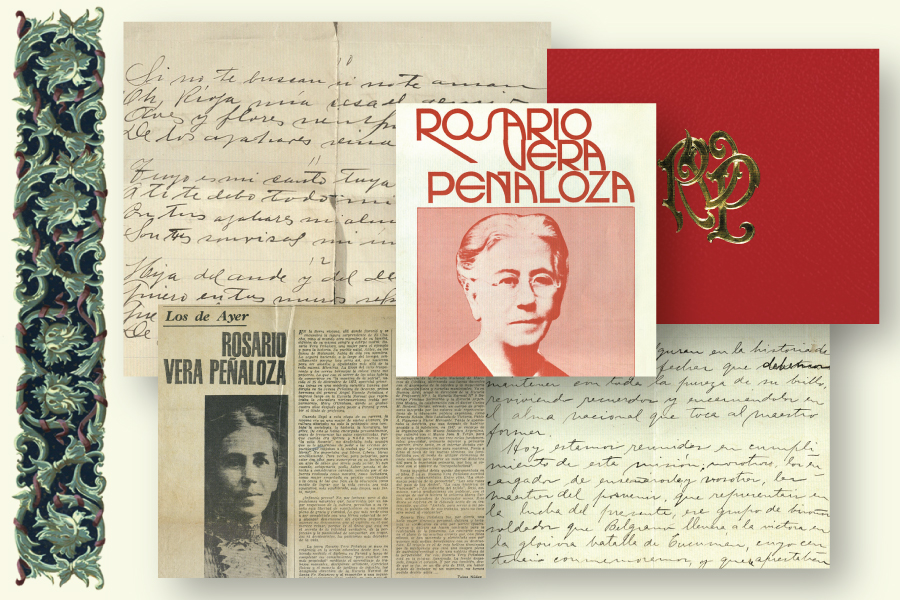 Donación de textos inéditos y originales de Rosario Vera Peñaloza