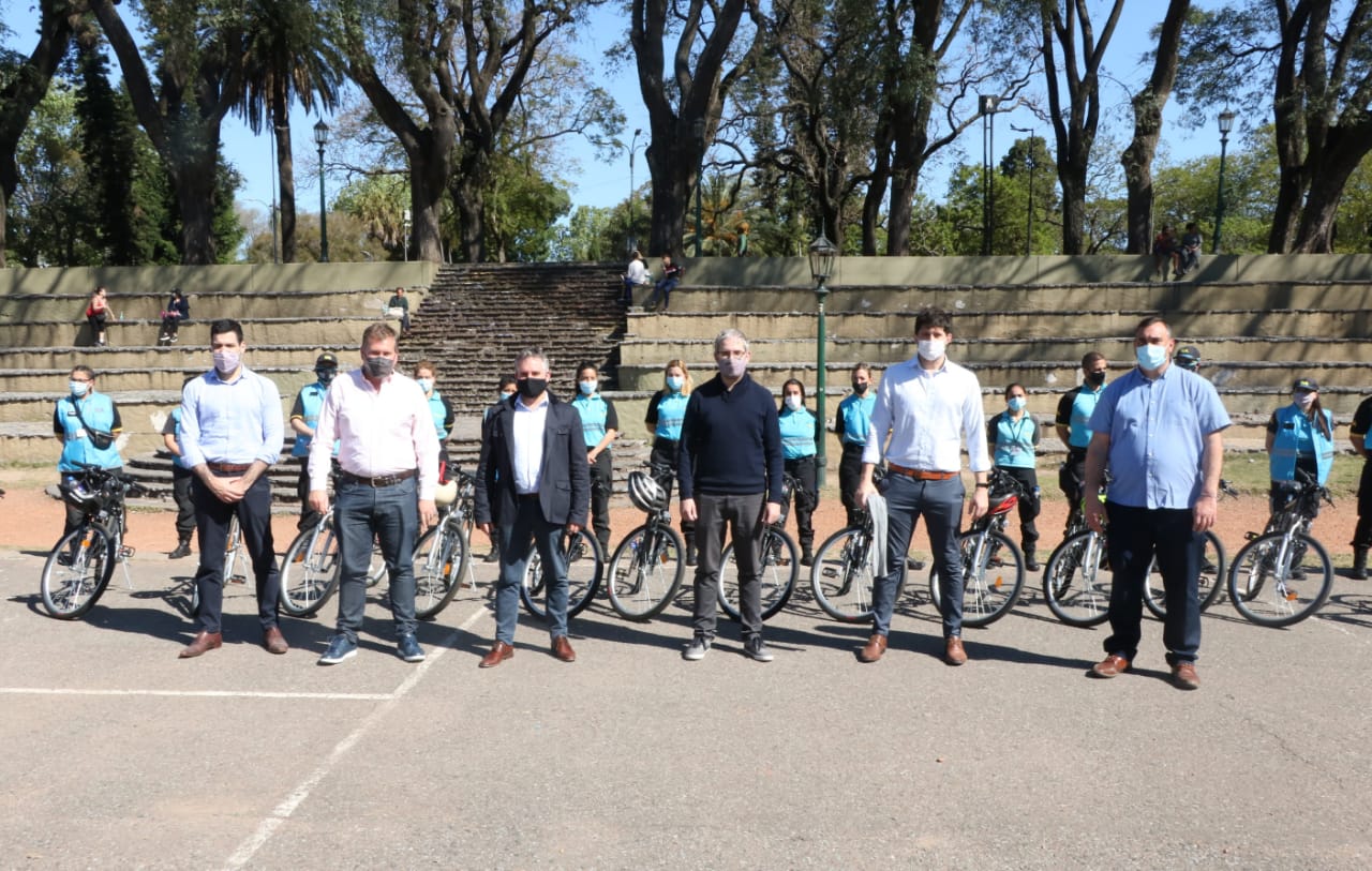 D’Alessandro inauguró el Cuerpo Ciclista de los Agentes de Prevención