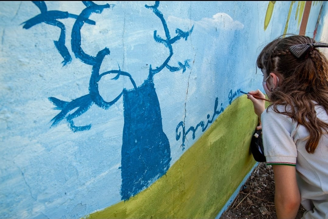 Un mural premia la conciencia ambiental de los alumnos porteños   
