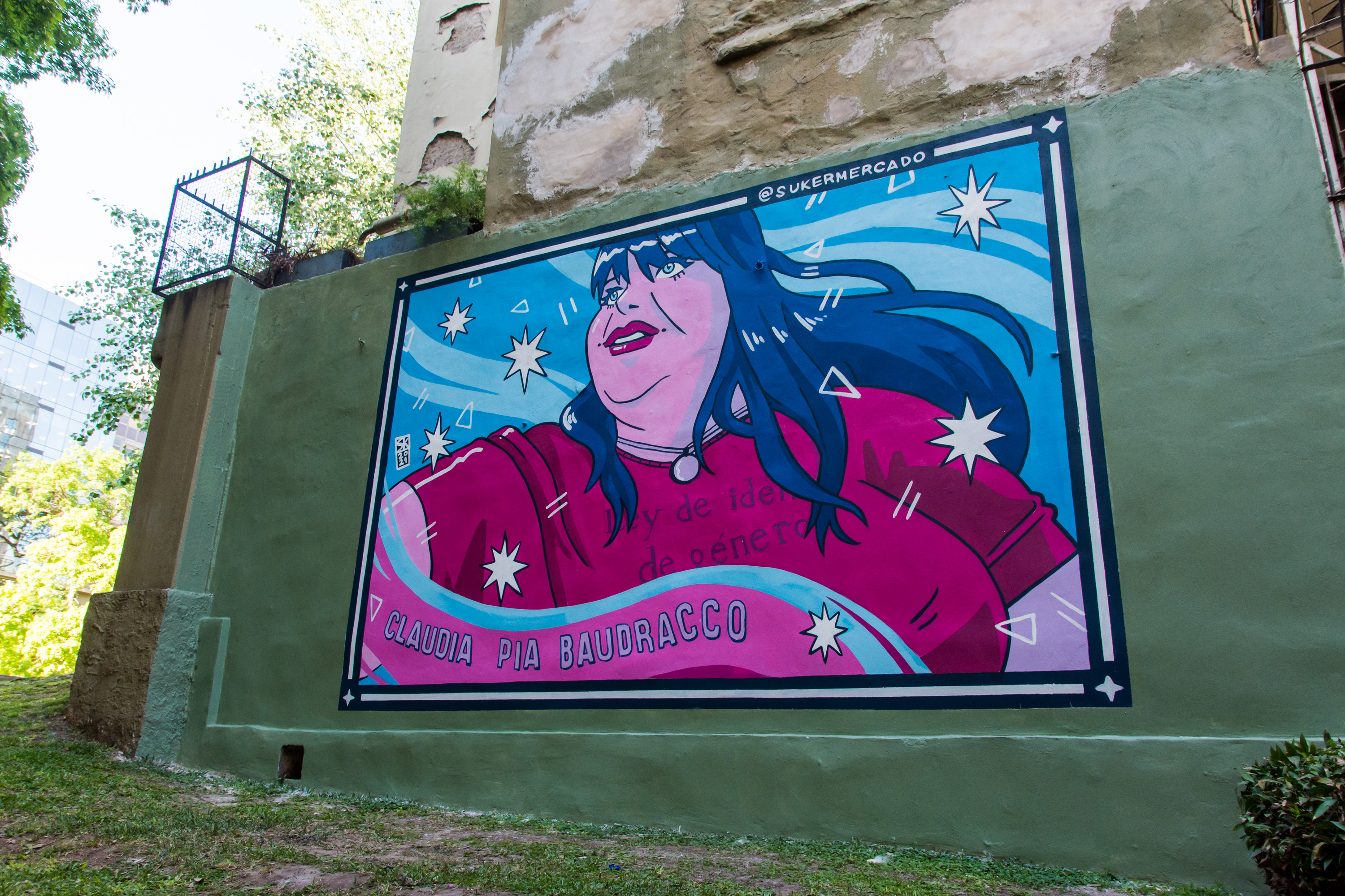 Semana del OrgulloBA: se inauguró un mural en homenaje a Claudia Pía Baudracco